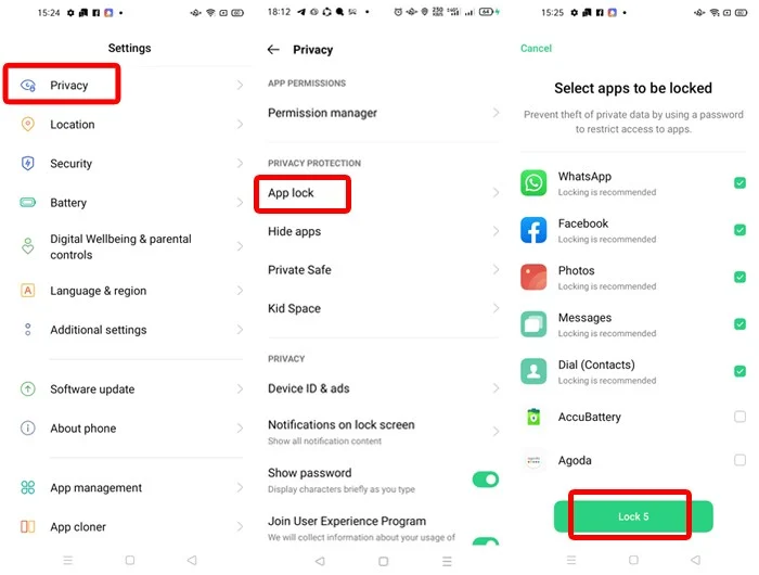 cara mengunci aplikasi wa di hp oppo