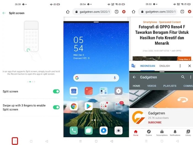 Cara Buka Youtube Sambil Buka Aplikasi Lain di Oppo