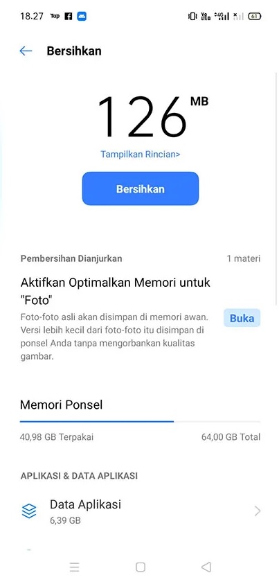 Cara Menghapus File Sampah di HP Oppo 