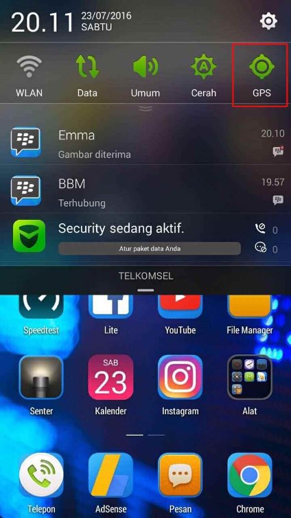 cara mengaktifkan gps hp oppo