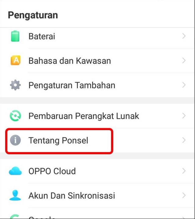 Cara Mengecek RAM HP Oppo