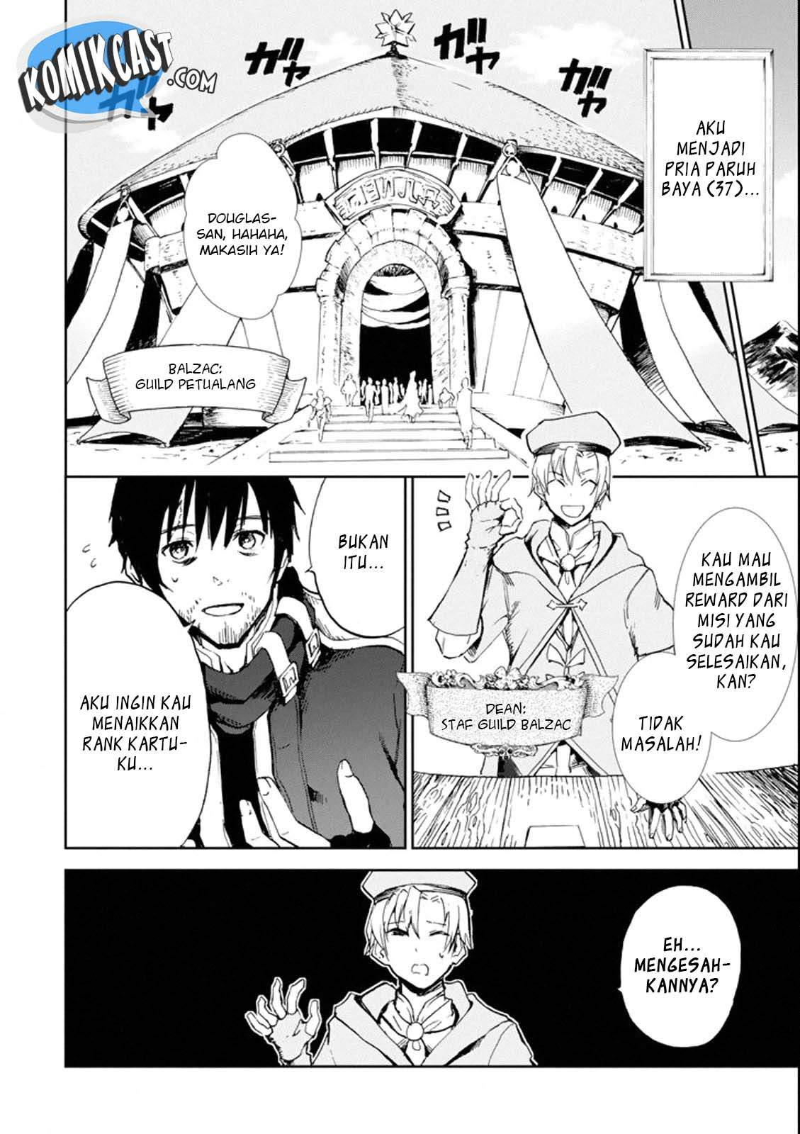 Boukensha License o Hakudatsu Sareta Ossan Dakedo Manamusume ga Dekita no de Nonbiri Jinsei chapter 1.1 halaman 9