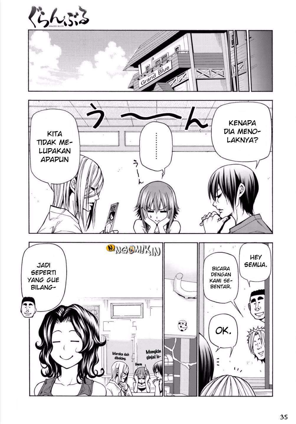 Grand Blue chapter 39 halaman 35