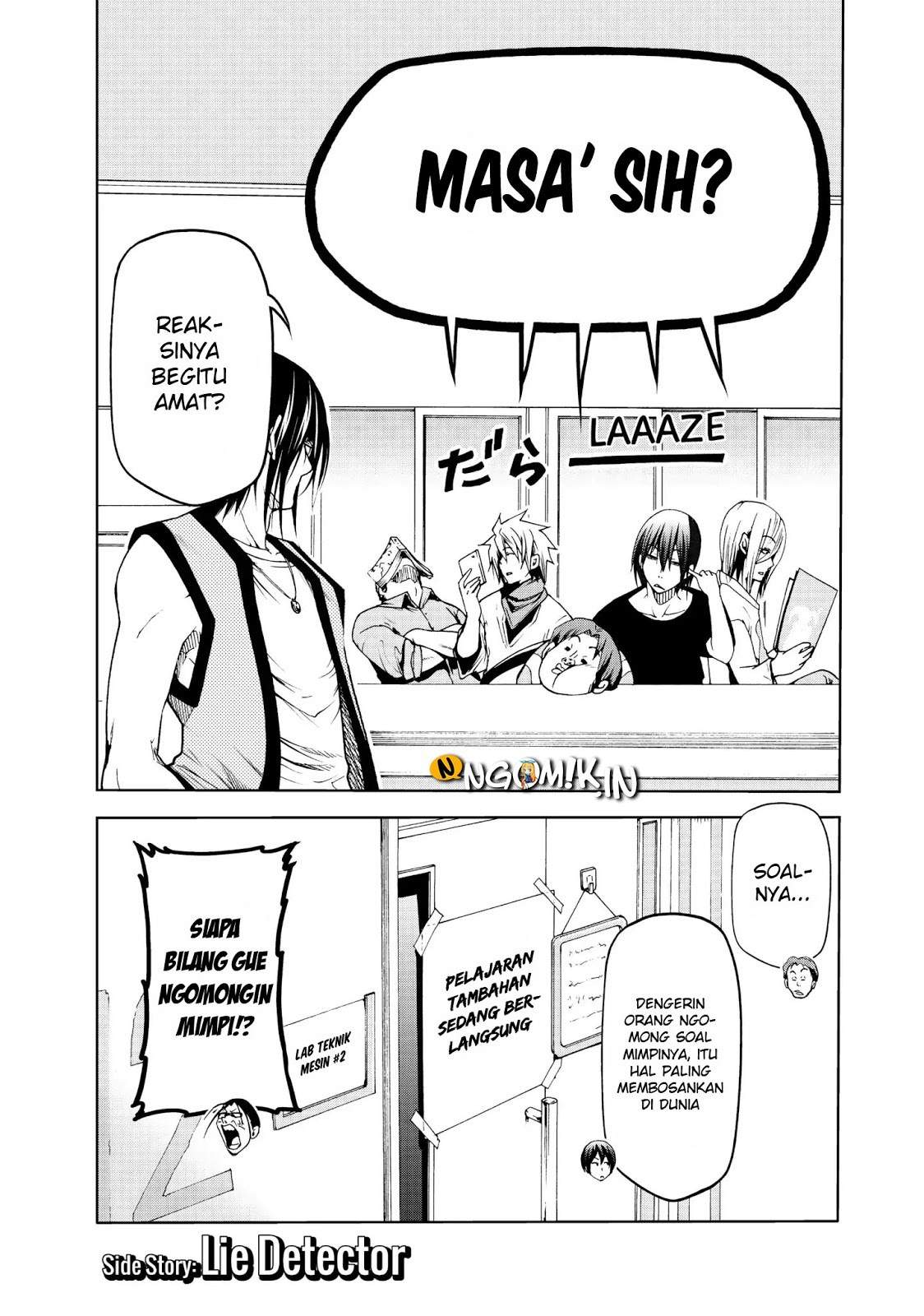 Grand Blue chapter 48.5 halaman 4