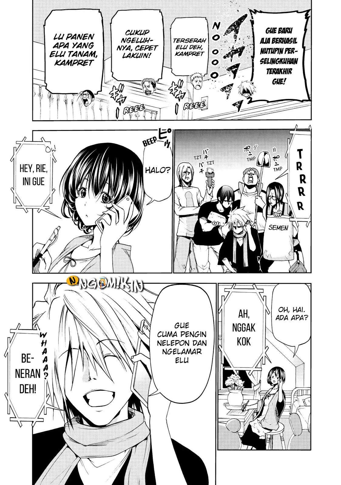 Grand Blue chapter 52.5 halaman 14