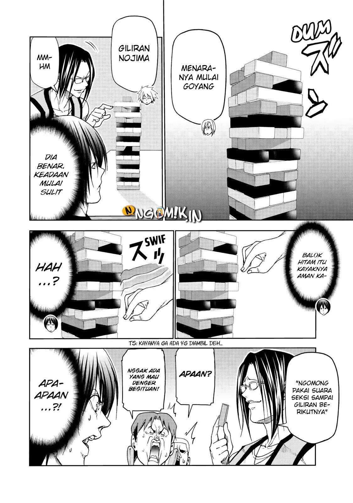 Grand Blue chapter 52.5 halaman 17