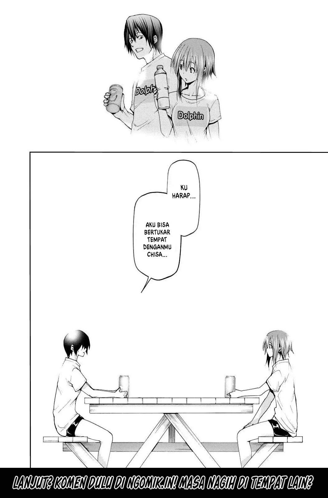 Grand Blue chapter 55 halaman 35