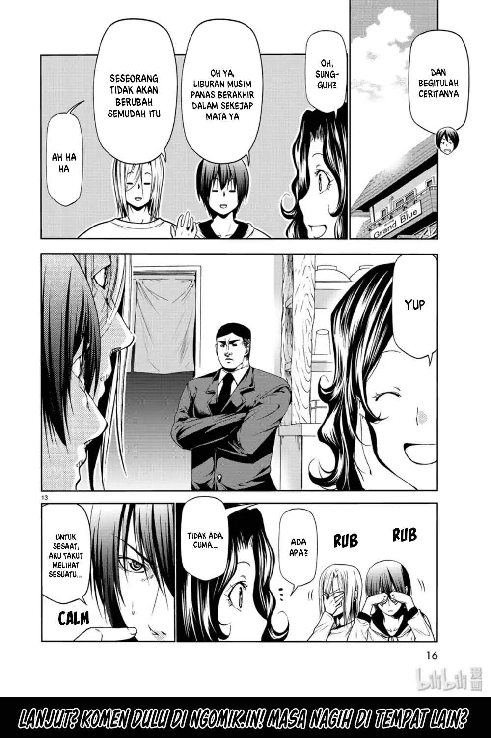 Grand Blue chapter 58 halaman 14