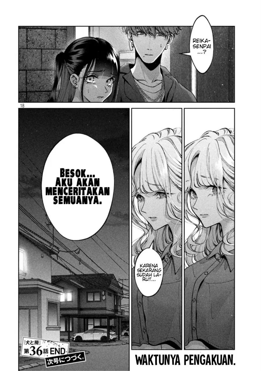 Inu to Kuzu chapter 36 halaman 18