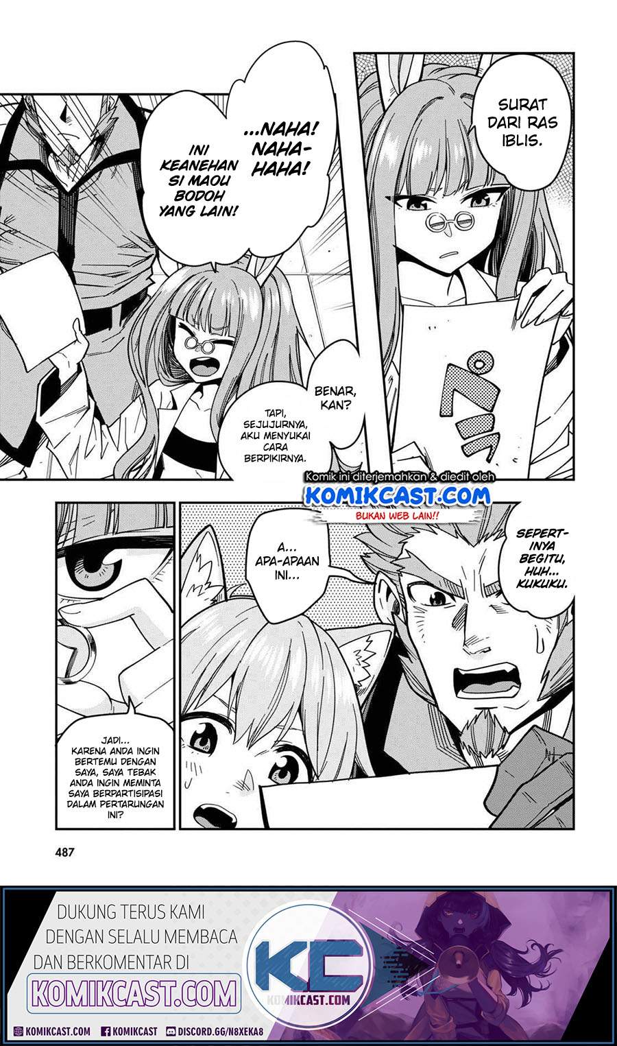 Konjiki no Moji Tsukai: Yuusha Yonin ni Makikomareta Unique Cheat chapter 76 halaman 33