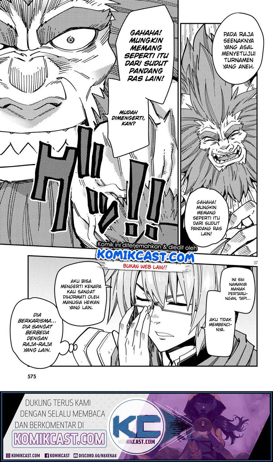 Konjiki no Moji Tsukai: Yuusha Yonin ni Makikomareta Unique Cheat chapter 77 halaman 28