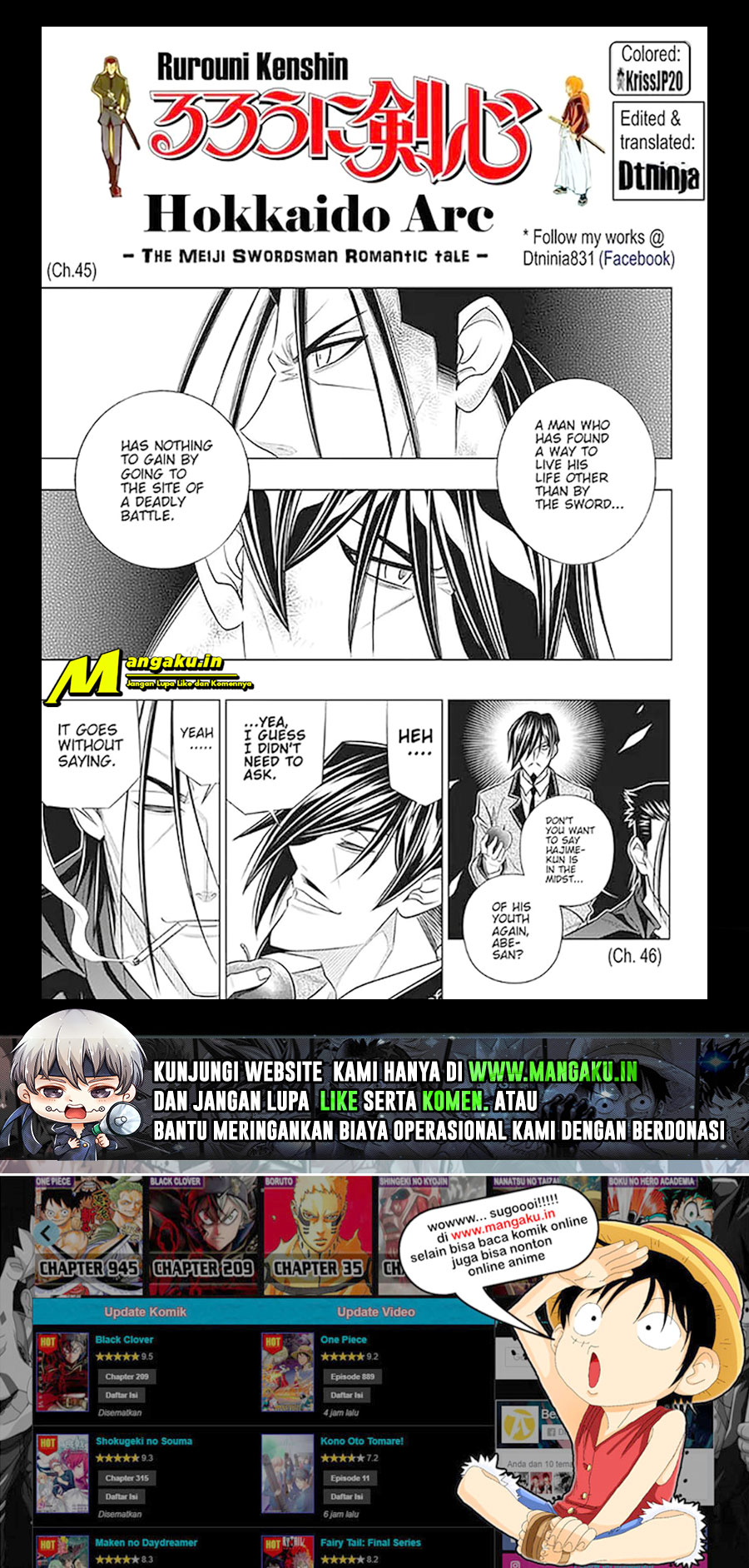 Rurouni Kenshin: Hokkaido-hen chapter 46 halaman 7