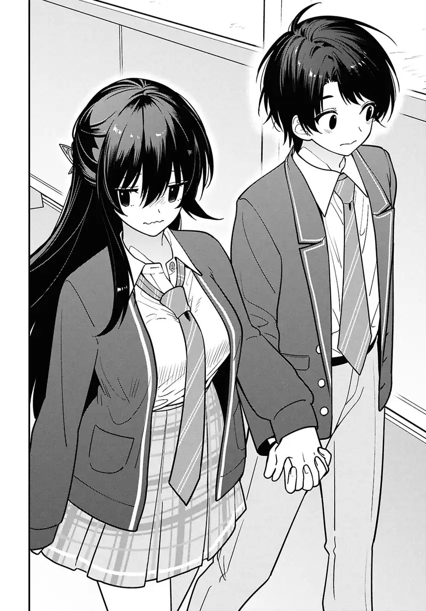 Tonari no Seki no Yankee Shimizu-san ga Kami o Kuroku Sometekita chapter 14 halaman 12