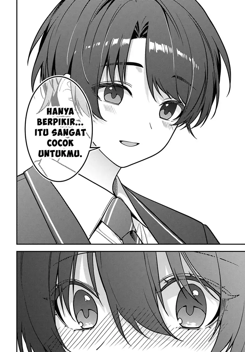 Tonari no Seki no Yankee Shimizu-san ga Kami o Kuroku Sometekita chapter 14 halaman 16
