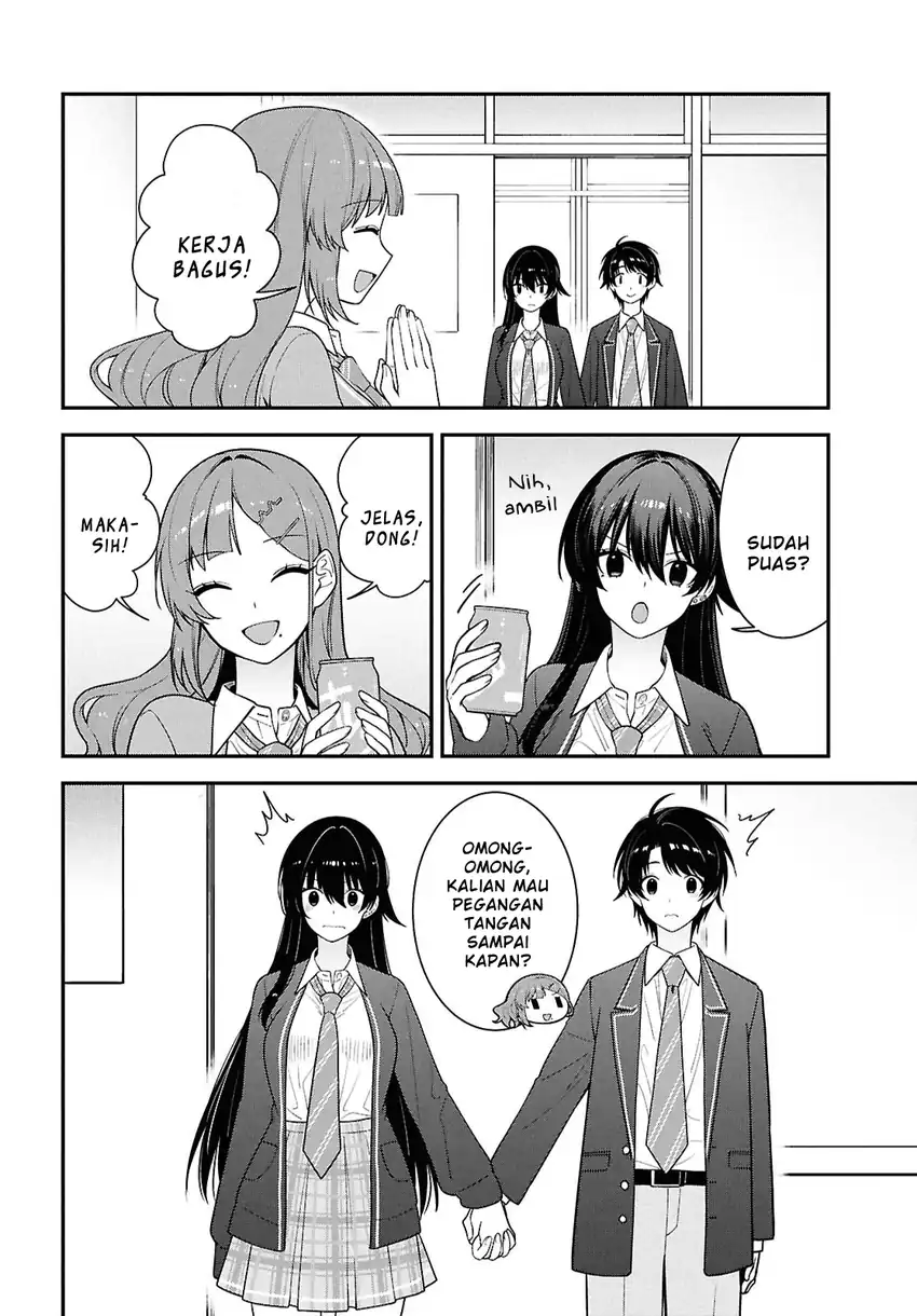 Tonari no Seki no Yankee Shimizu-san ga Kami o Kuroku Sometekita chapter 14 halaman 18