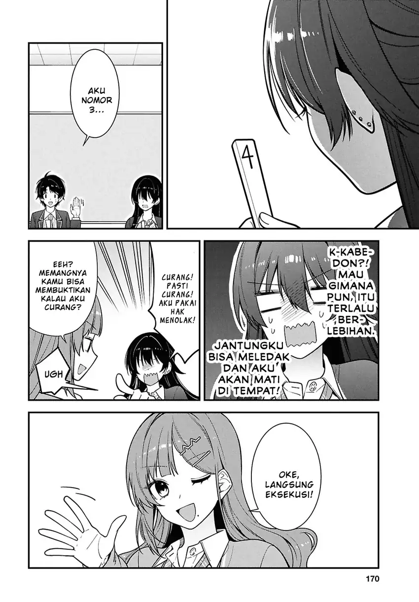 Tonari no Seki no Yankee Shimizu-san ga Kami o Kuroku Sometekita chapter 14 halaman 20