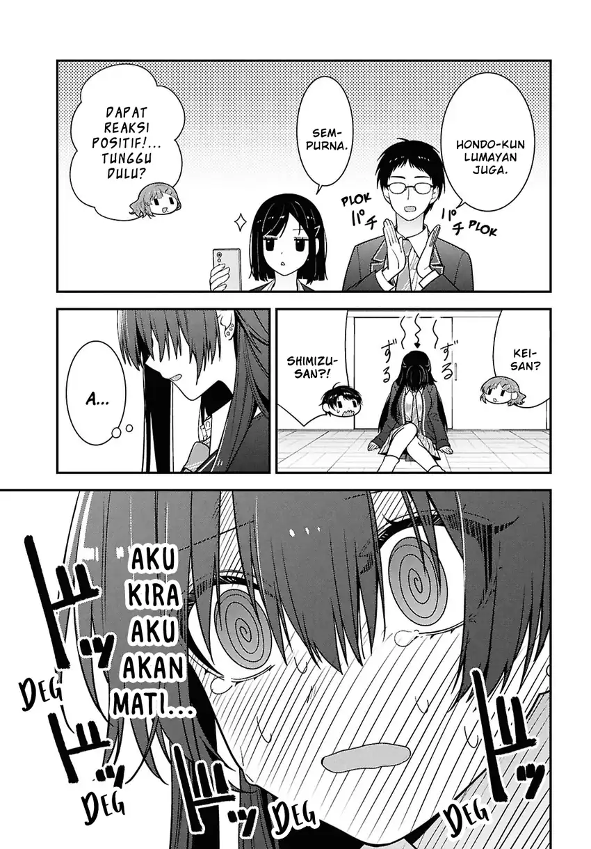 Tonari no Seki no Yankee Shimizu-san ga Kami o Kuroku Sometekita chapter 14 halaman 24