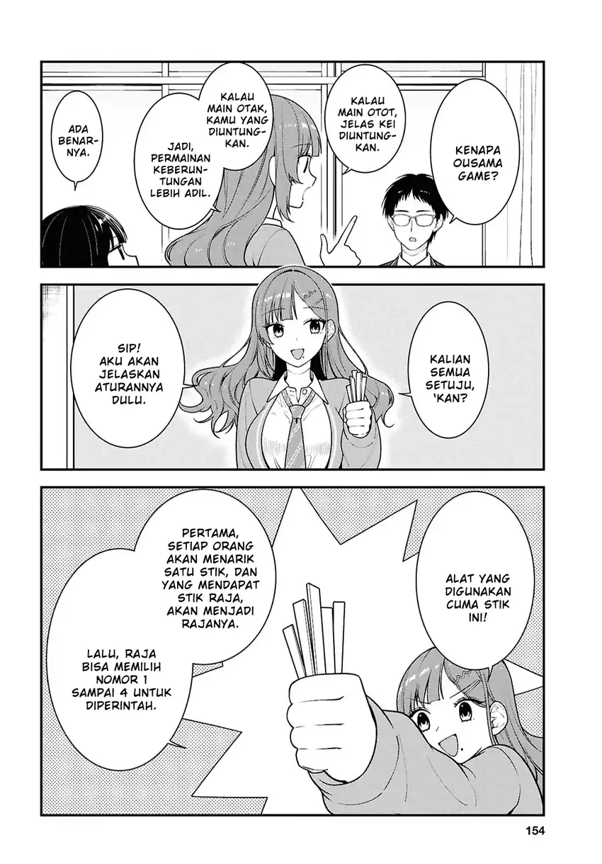 Tonari no Seki no Yankee Shimizu-san ga Kami o Kuroku Sometekita chapter 14 halaman 4