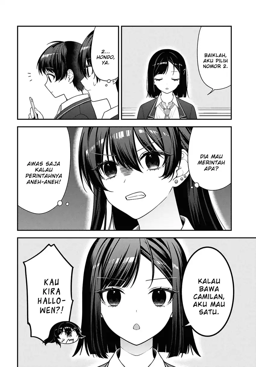 Tonari no Seki no Yankee Shimizu-san ga Kami o Kuroku Sometekita chapter 14 halaman 6
