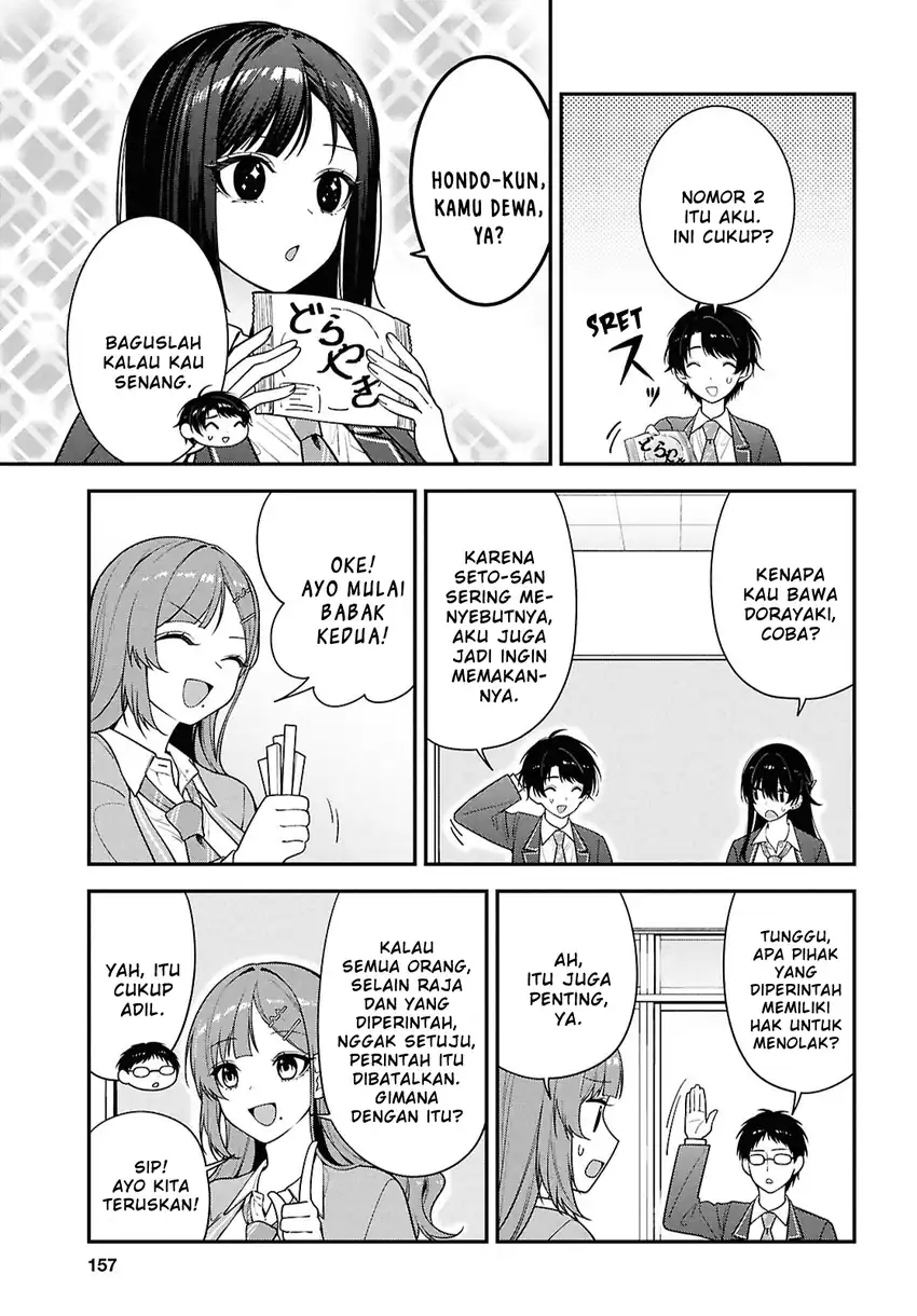 Tonari no Seki no Yankee Shimizu-san ga Kami o Kuroku Sometekita chapter 14 halaman 7