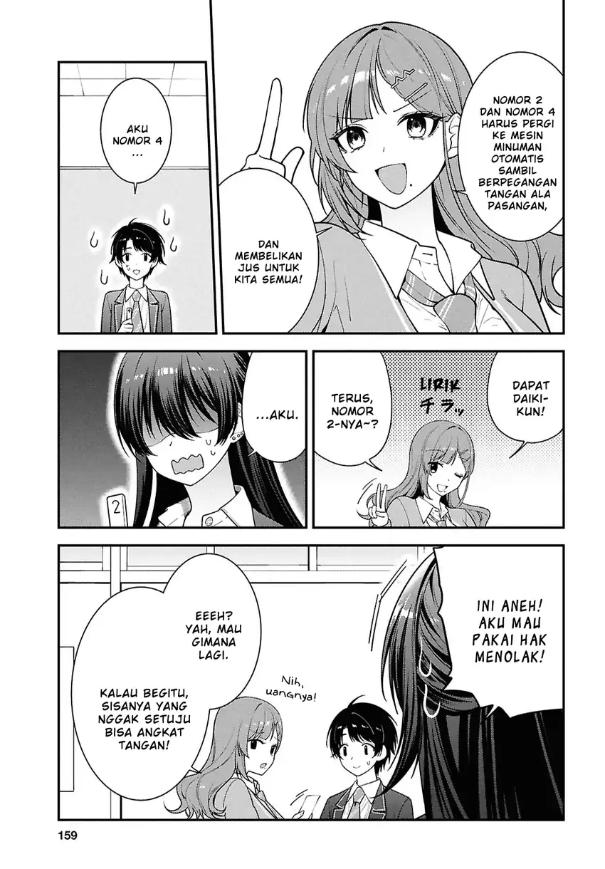 Tonari no Seki no Yankee Shimizu-san ga Kami o Kuroku Sometekita chapter 14 halaman 9